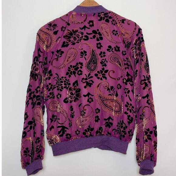 Fashion Nova Purple Brocade Jacket - Size S - Fully Lined & Gorgeous - Picture 2 of 11